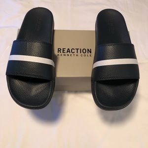 Sandals/Slides By Kenneth Cole, Blue, Various Size